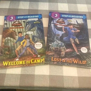 5 for $20 bundle item -step 3 Jurassic world books
